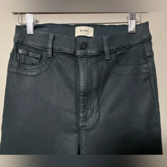 DL1961 Bridget Boot Deep Pine High-Rise Instasculpt Crop Jean size 28 - Picture 4 of 13